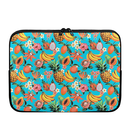 Vintage Tropical Fruits Pattern Print Laptop Sleeve