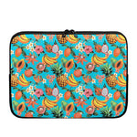 Vintage Tropical Fruits Pattern Print Laptop Sleeve
