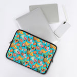 Vintage Tropical Fruits Pattern Print Laptop Sleeve