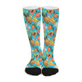 Vintage Tropical Fruits Pattern Print Long Socks