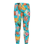 Vintage Tropical Fruits Pattern Print Men's leggings