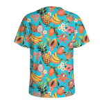 Vintage Tropical Fruits Pattern Print Men's Sports T-Shirt