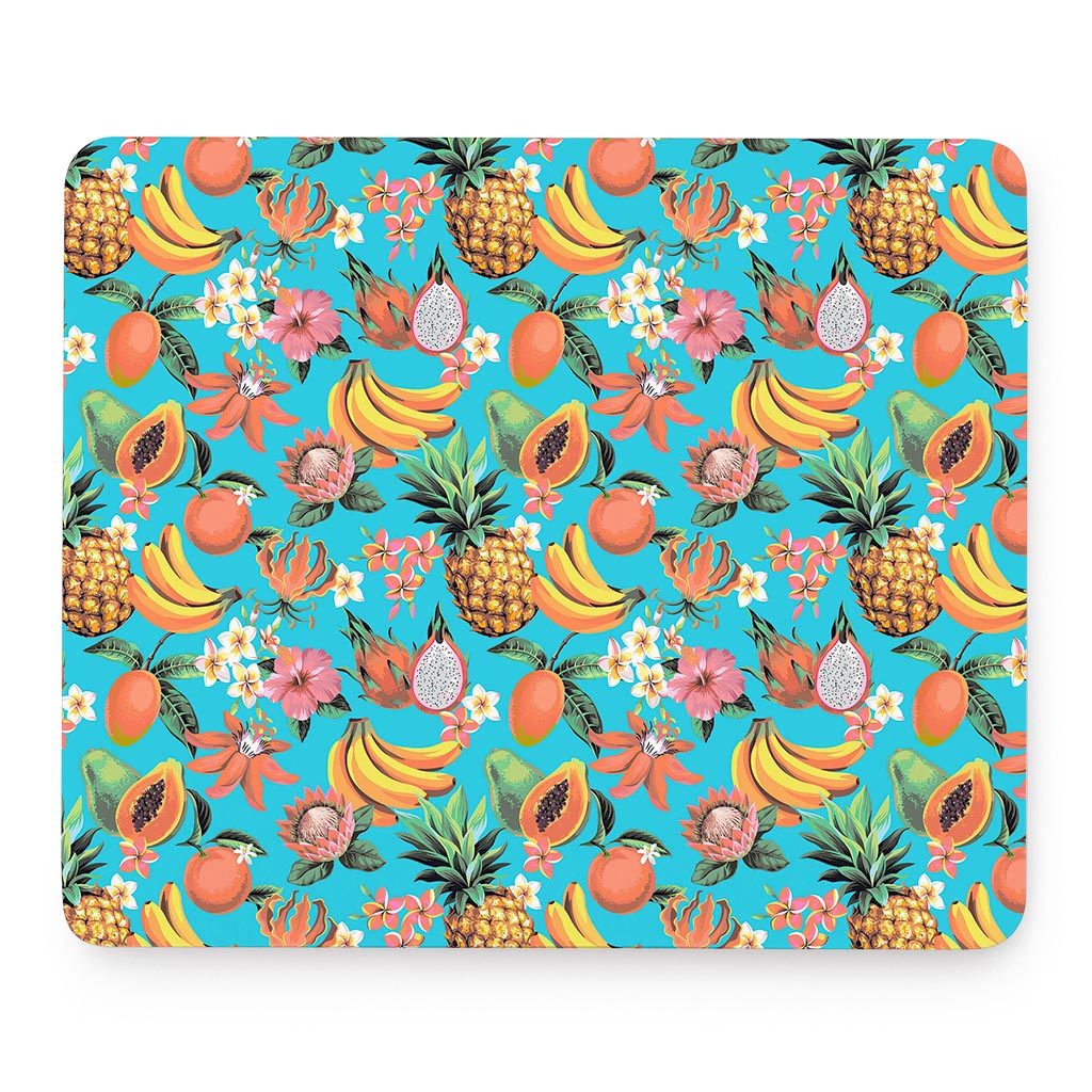 Vintage Tropical Fruits Pattern Print Mouse Pad