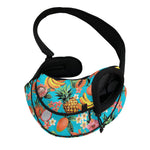 Vintage Tropical Fruits Pattern Print Pet Sling Carrier