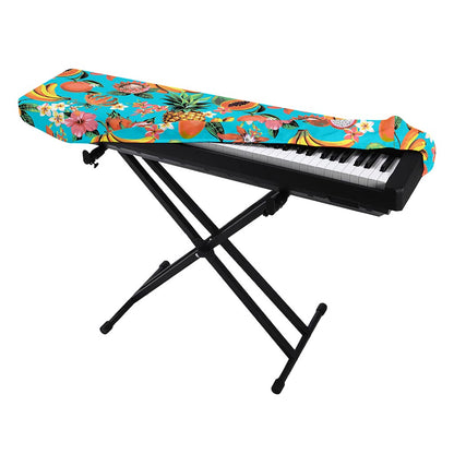Vintage Tropical Fruits Pattern Print Piano Keyboard Cover