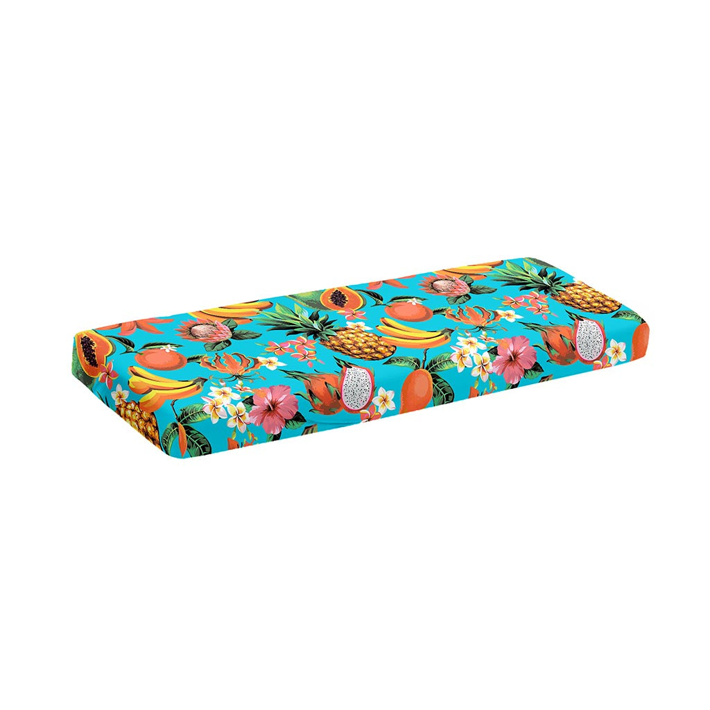 Vintage Tropical Fruits Pattern Print Piano Keyboard Cover