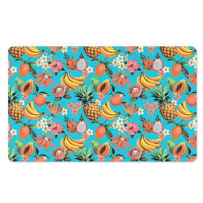 Vintage Tropical Fruits Pattern Print Polyester Doormat