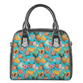 Vintage Tropical Fruits Pattern Print Shoulder Handbag