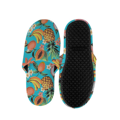 Vintage Tropical Fruits Pattern Print Slippers