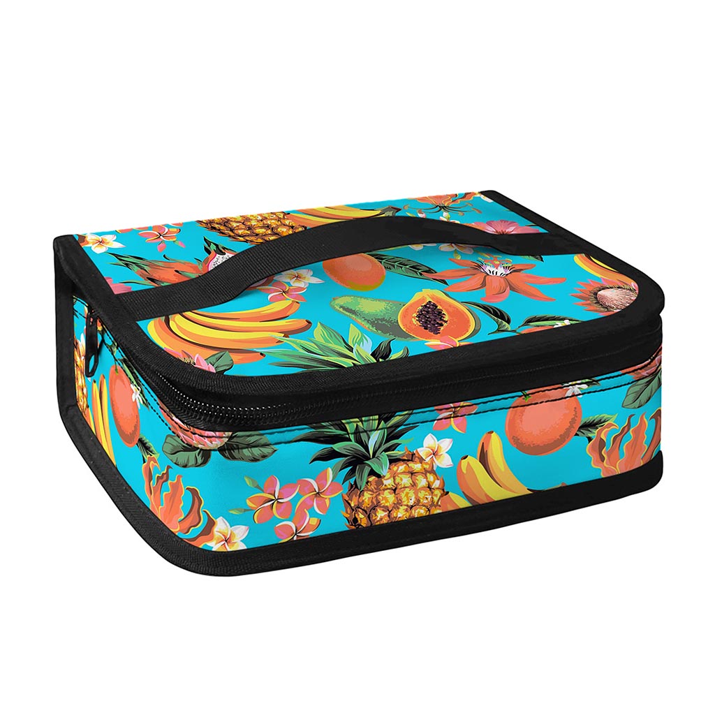 Vintage Tropical Fruits Pattern Print Small Lunch Bag
