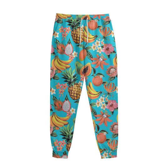 Vintage Tropical Fruits Pattern Print Sweatpants