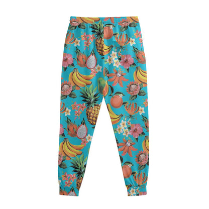 Vintage Tropical Fruits Pattern Print Sweatpants