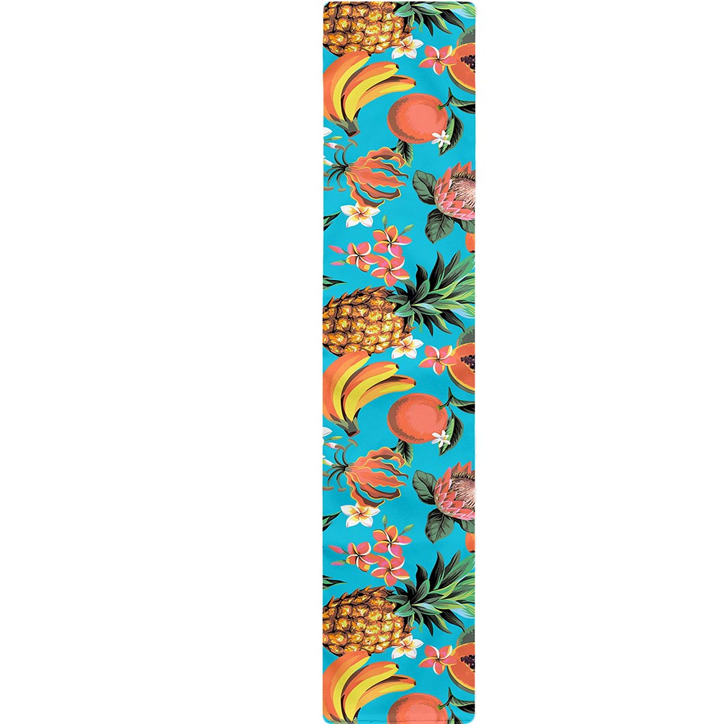 Vintage Tropical Fruits Pattern Print Table Runner