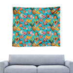 Vintage Tropical Fruits Pattern Print Tapestry