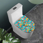 Vintage Tropical Fruits Pattern Print Toilet Lid Cover