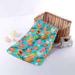 Vintage Tropical Fruits Pattern Print Towel