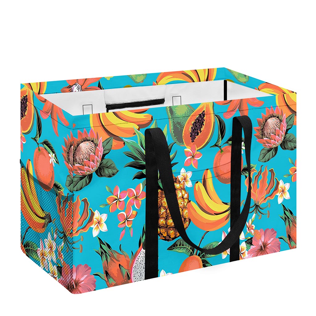 Vintage Tropical Fruits Pattern Print Utility Tote Bag