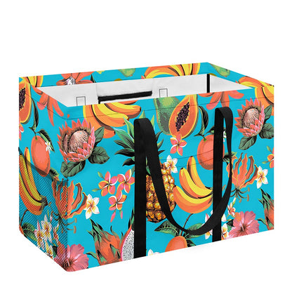 Vintage Tropical Fruits Pattern Print Utility Tote Bag