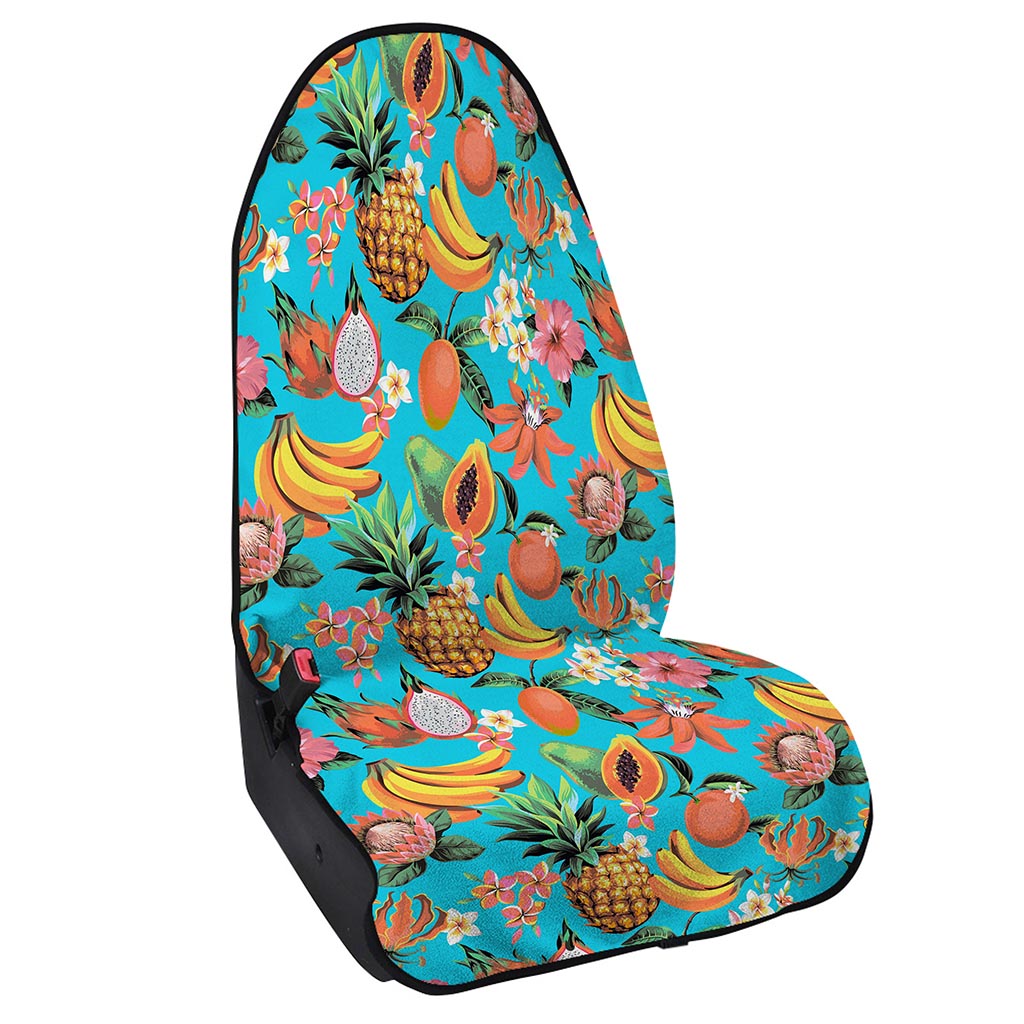 Vintage Tropical Fruits Pattern Print Waterproof Car Seat Cover