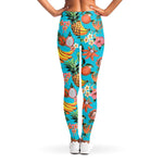 Vintage Tropical Fruits Pattern Print Women's Leggings