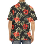 Vintage Tropical Hibiscus Floral Print Aloha Shirt