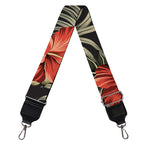 Vintage Tropical Hibiscus Floral Print Bag Strap