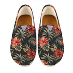 Vintage Tropical Hibiscus Floral Print Casual Shoes