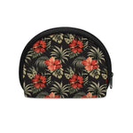 Vintage Tropical Hibiscus Floral Print Coin Purse