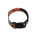 Vintage Tropical Hibiscus Floral Print Dog Collar