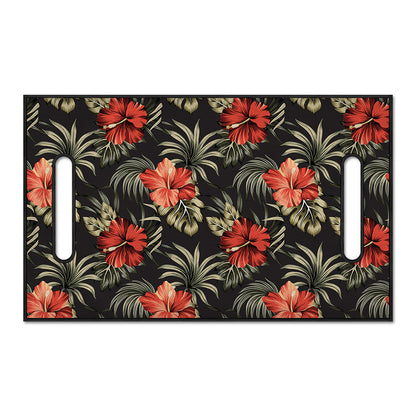 Vintage Tropical Hibiscus Floral Print Golf Cart Seat Cover