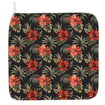 Vintage Tropical Hibiscus Floral Print Hand Towel