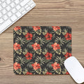 Vintage Tropical Hibiscus Floral Print Mouse Pad