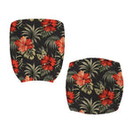 Vintage Tropical Hibiscus Floral Print Office Chair Cover
