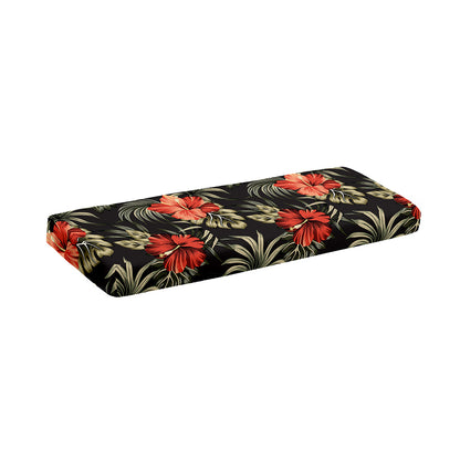 Vintage Tropical Hibiscus Floral Print Piano Keyboard Cover
