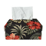 Vintage Tropical Hibiscus Floral Print Rectangle Tissue Box Cover