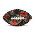 Vintage Tropical Hibiscus Floral Print Rugby Ball