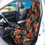 Vintage Tropical Hibiscus Floral Print Waterproof Car Seat Cover