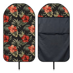 Vintage Tropical Hibiscus Floral Print Waterproof Car Seat Cover