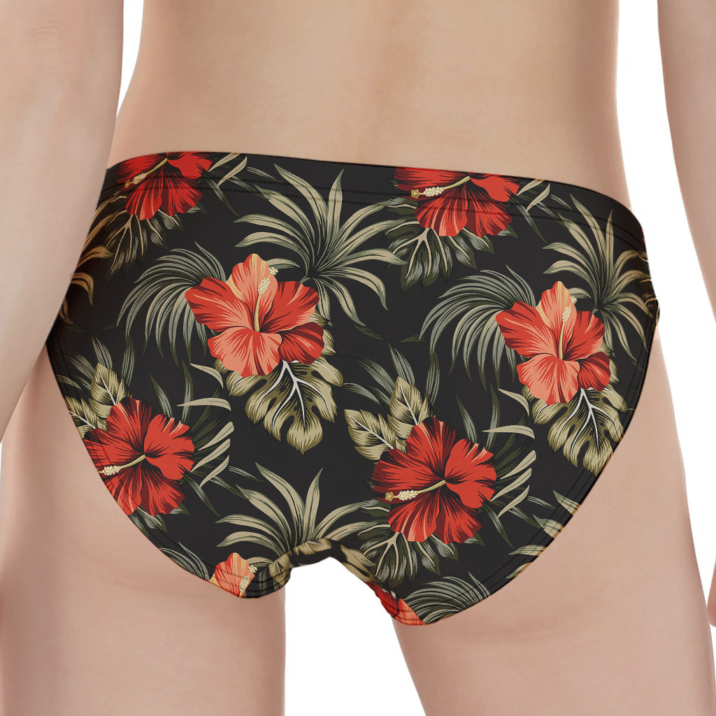 Vintage Tropical Hibiscus Floral Print Women's Panties