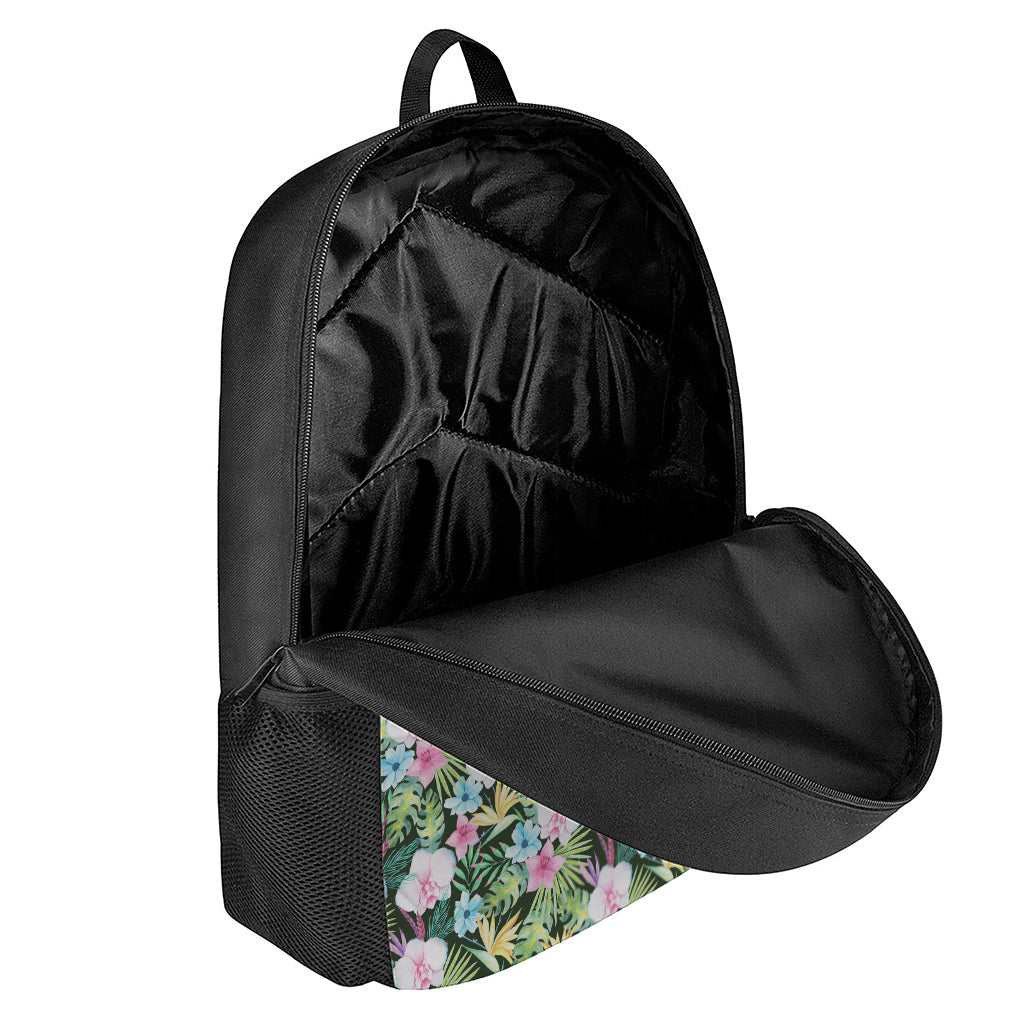 Vintage Tropical Jungle Hawaiian Print 17 Inch Backpack