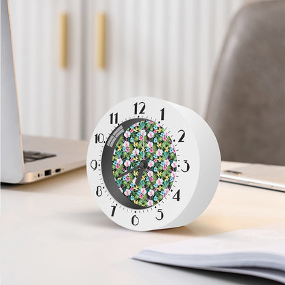 Vintage Tropical Jungle Hawaiian Print Alarm Clock