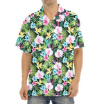 Vintage Tropical Jungle Hawaiian Print Aloha Shirt