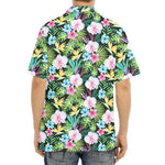 Vintage Tropical Jungle Hawaiian Print Aloha Shirt