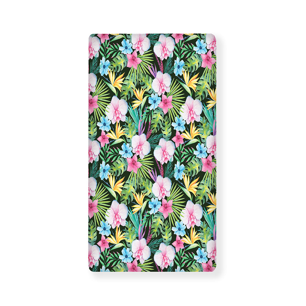 Vintage Tropical Jungle Hawaiian Print Baby Crib Sheet