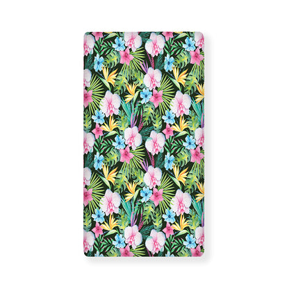 Vintage Tropical Jungle Hawaiian Print Baby Crib Sheet
