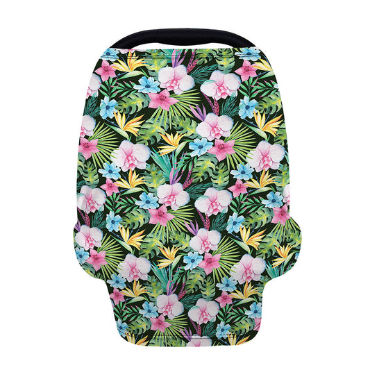 Vintage Tropical Jungle Hawaiian Print Baby Seat Cover