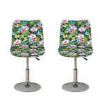 Vintage Tropical Jungle Hawaiian Print Bar Stool Covers
