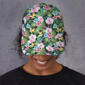 Vintage Tropical Jungle Hawaiian Print Baseball Cap
