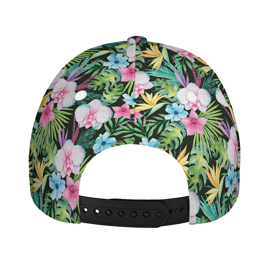 Vintage Tropical Jungle Hawaiian Print Baseball Cap