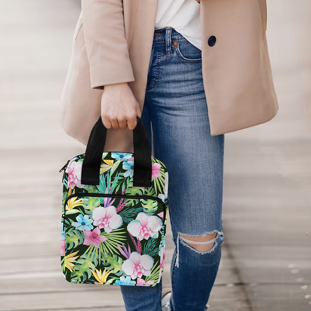 Vintage Tropical Jungle Hawaiian Print Bible Tote Bag